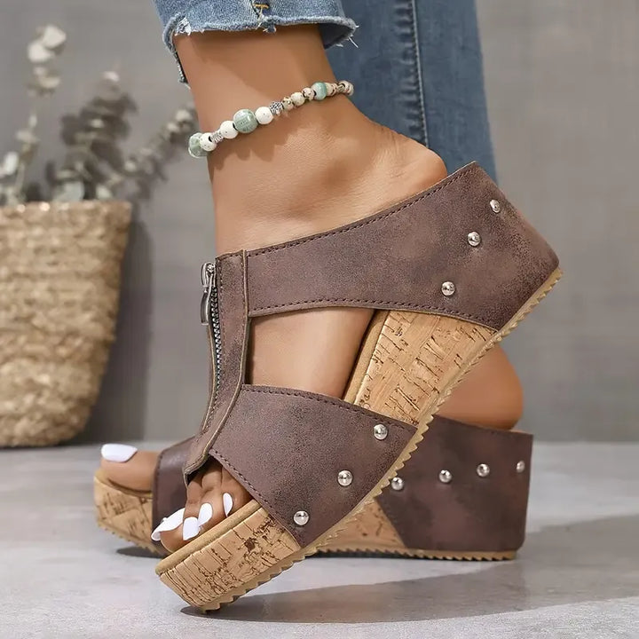 LAURELLE - Stylish Wedge Sandals