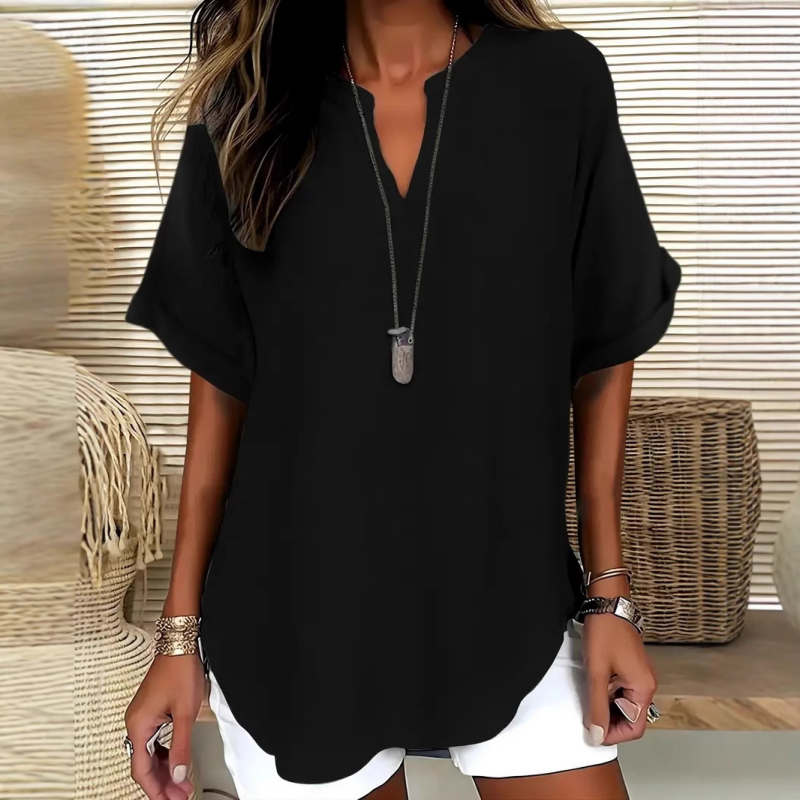 LAUREL - Airy V-Neck Blouse