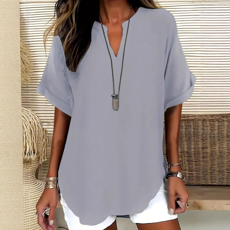LAUREL - Airy V-Neck Blouse