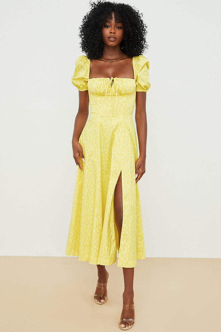 Aviana - Bloom Puff Sleeve Dress