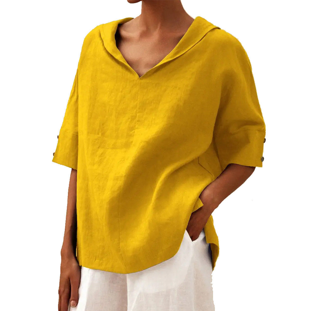 LOLA - Timeless Flowy V-Neck Blouse